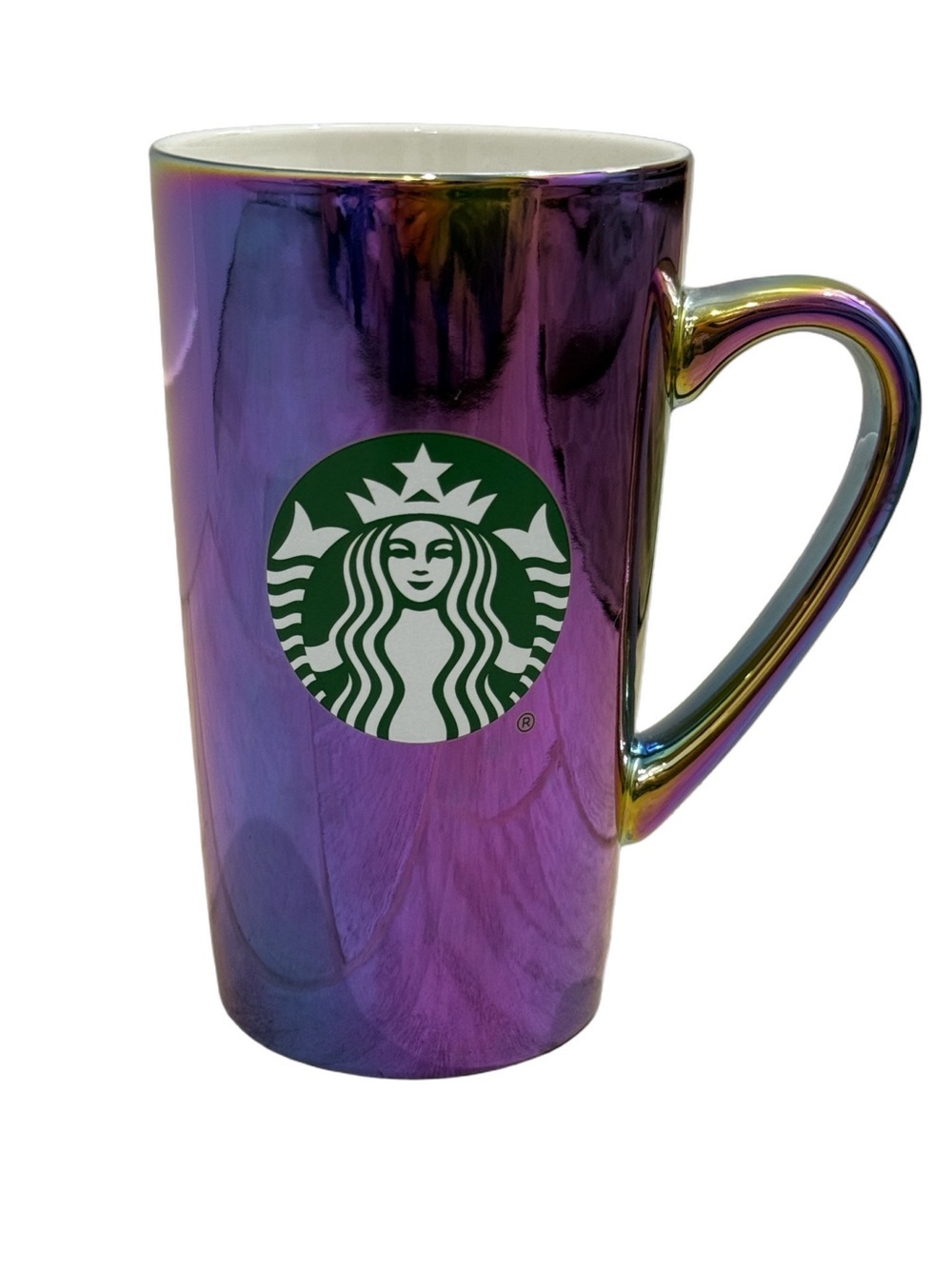 Starbucks Iridescent Purple Ceramic Coffee Mug 16 oz Tall Latte Cup 2022